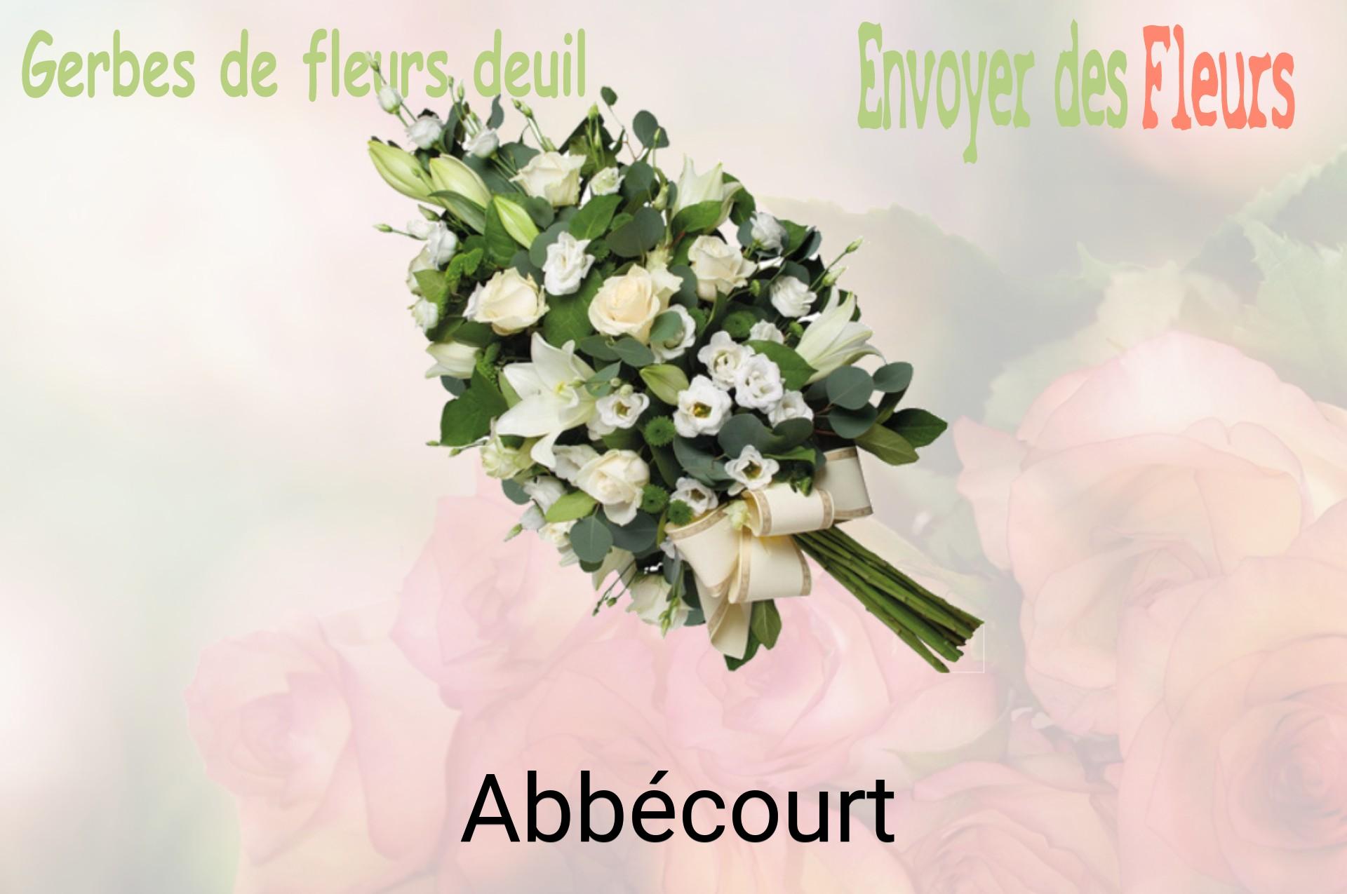 Gerbe de fleurs de deuil livrée à Abbécourt